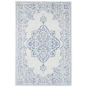 Niebiesko-kremowy dywan odpowiedni na zewnątrz Bougari Tilos, 120x170 cm
