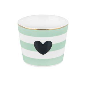 Kubek ceramiczny bez ucha Miss Étoile Coffee Mint Heart