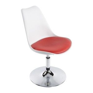 Biało-czerwone krzesło Kokoon Victoria