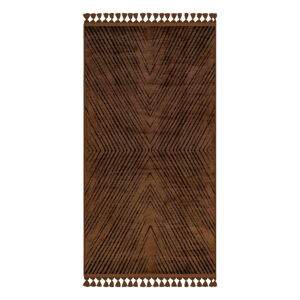 Brązowy dywan odpowiedni do prania 150x80 cm − Vitaus