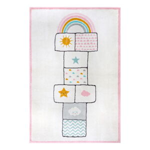 Biały/różowy dywan dziecięcy 160x235 cm Bouncy – Hanse Home
