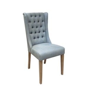 Jasnoniebieskie krzesło z bawełnianym obiciem Miloo Home Andover