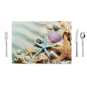 Mata kuchenna Home de Bleu Tropical Shells, 35x49 cm
