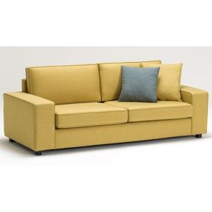 Żółta sofa 3-osobowa Balcab Home Doty