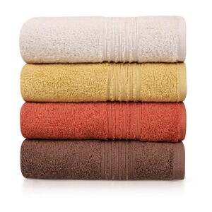 Bawełniane ręczniki zestaw 4 szt. 50x90 cm Asorti – Foutastic