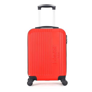 Czerwona walizka fakturowana z 4 kółkami Vertigo Mount Cameroon