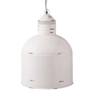 Biała lampa wisząca Clayre & Eef Provance, ⌀ 39 cm