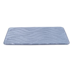 Niebieski dywanik łazienkowy z pianki pamięciowej 50x80 cm Tropic – Wenko