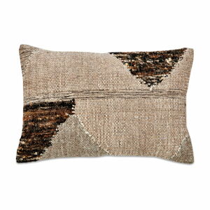 Poszewka na poduszkę z bawełny i wełny Nkuku Harti Triangle, 40x60 cm