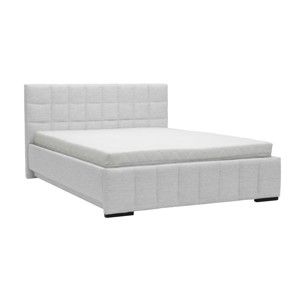 Jasnoszare łóżko 2-osobowe Mazzini Beds Dream, 160x200 cm