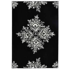 Czarno-biały dywan Hanse Home Gloria Blossom, 200x290 cm