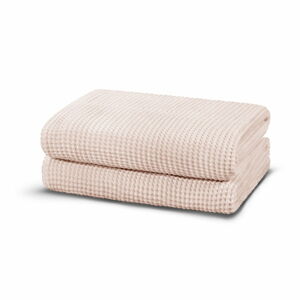 Zestaw 2 różowych ręczników kąpielowych Foutastic Modal, 76x142 cm