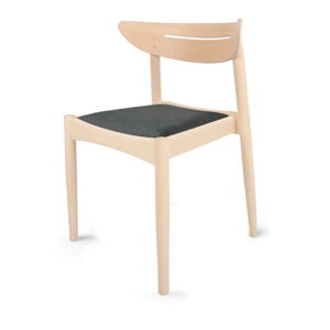 Czarno-naturalne krzesło z drewna bukowego Jakob – Hammel Furniture