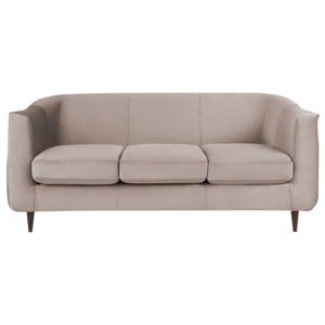 Beżowa aksamitna sofa Kooko Home Glam, 175 cm