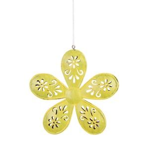 Żółty wiszący kwiat dekoracyjny Ego Dekor, ⌀ 13,5 cm