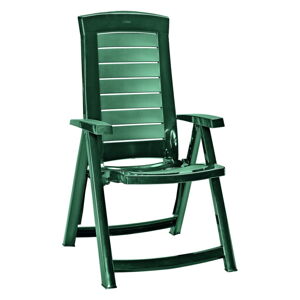 Zielone plastikowe krzesło ogrodowe Aruba − Keter