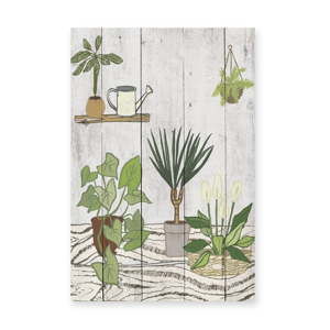 Drewniana tabliczka dekoracyjna Surdic Tabla Home Garden, 40x60 cm