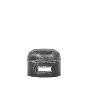Czarny pojemnik metalowy LABEL51 Antigue, ⌀ 13 cm