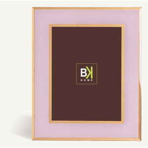 Szklana ramka stojąca/ścienna w różowo-złotym kolorze 18x23 cm – Burkina