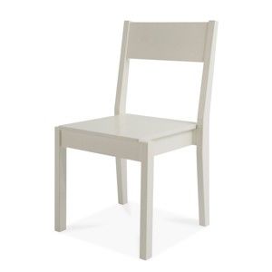 Białe krzesło wykonane ręcznie z litej brzozy Kiteen Joki