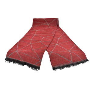 Czerwony damski szal z domieszką bawełny Dolce Bonita Sky, 170x90 cm