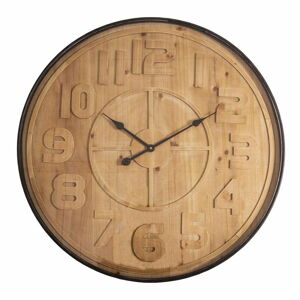 Zegar ścienny w dekorze drewna Antic Line, ø 80 cm