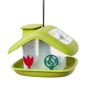 Zielony karmnik dla ptaków Plastia Domek