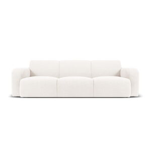 Biała sofa z przędzy pętelkowej Bouclé 235 cm Molino – Micadoni Home