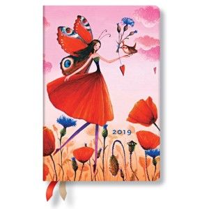 Kalendarz na 2019 rok Paperblanks Poppy Field Horizontal, 9,5x14 cm