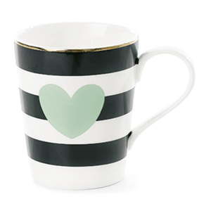 Kubek ceramiczny Miss Étoile Coffee Mint Heart
