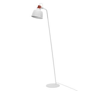 Biała lampa stojąca Garageeight Etel