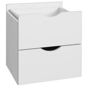 Biała podwójna szuflada do regału Støraa Kiera, 33x33 cm