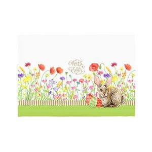 Zestaw 2 mat stołowych Apolena Easter Eggs With Rabbit, 33x45 cm