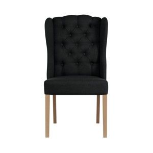 Czarne krzesło Jalouse Maison Hailey