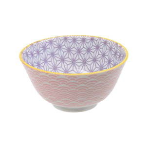 Różowo-fioletowa porcelanowa miska Tokyo Design Studio Star, ⌀ 12 cm