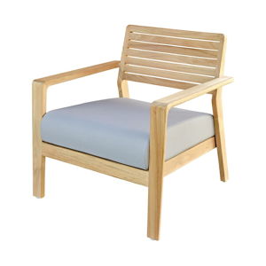 Szary drewniany fotel ogrodowy Aquariva – Ezeis