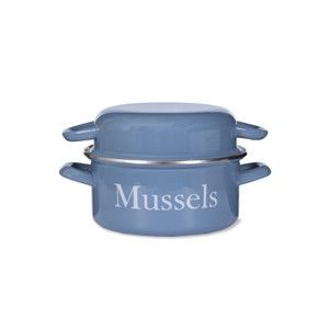 Niebieski garnek do gotowania małży Garden Trading Mussel, 2,6 l