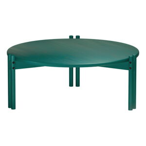Zielony okrągły stolik z litego drewna sosnowego ø 80 cm Sticks – Karup Design
