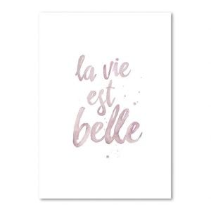 Plakat Leo La Douce La Vie Est Belle, 21x29,7 cm