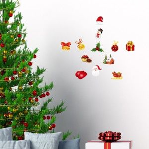 Zestaw 12 naklejek świątecznych Ambiance Christmas decorations