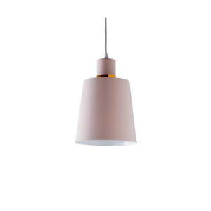 Różowa lampa sufitowa Native Industrial, ⌀ 20 cm