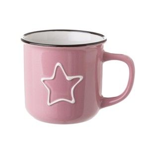 Różowy kubek ceramiczny Unimasa Star, 325 ml