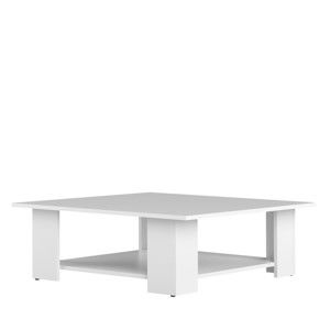 Biały stolik Symbiosis Square, 89x89 cm
