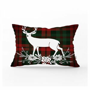 Świąteczna poszewka na poduszkę Minimalist Cushion Covers Tartan Merry Christmas, 35x55 cm