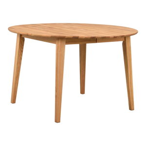 Okrągły rozkładany stół z litego drewna dębowego ø 120 cm Filippa – Rowico