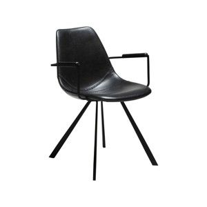 Czarne krzesło z podłokietnikami DAN-FORM Denmark Pitch