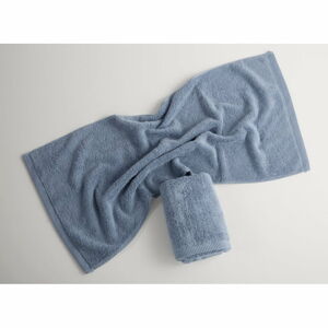 Niebieski bawełniany ręcznik kąpielowy El Delfin Lisa Coral, 70x140 cm