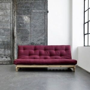 Sofa rozkładana Karup Fresh Raw/Bordeaux