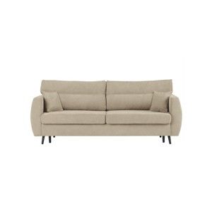 Beżowa 3-osobowa sofa rozkładana ze schowkiem Cosmopolitan design Brisbane, 231x98x95 cm