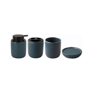 Niebieski ceramiczny zestaw akcesoriów łazienkowych Neat – PT LIVING